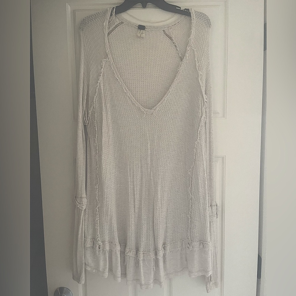 Free People Waffle Knit Tunic